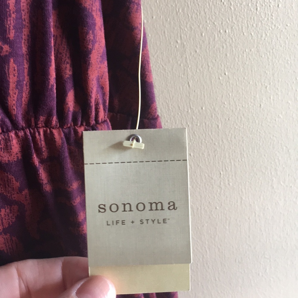 NWT Size S Sonoma cross top tank dress In purple - Picture 3 of 8